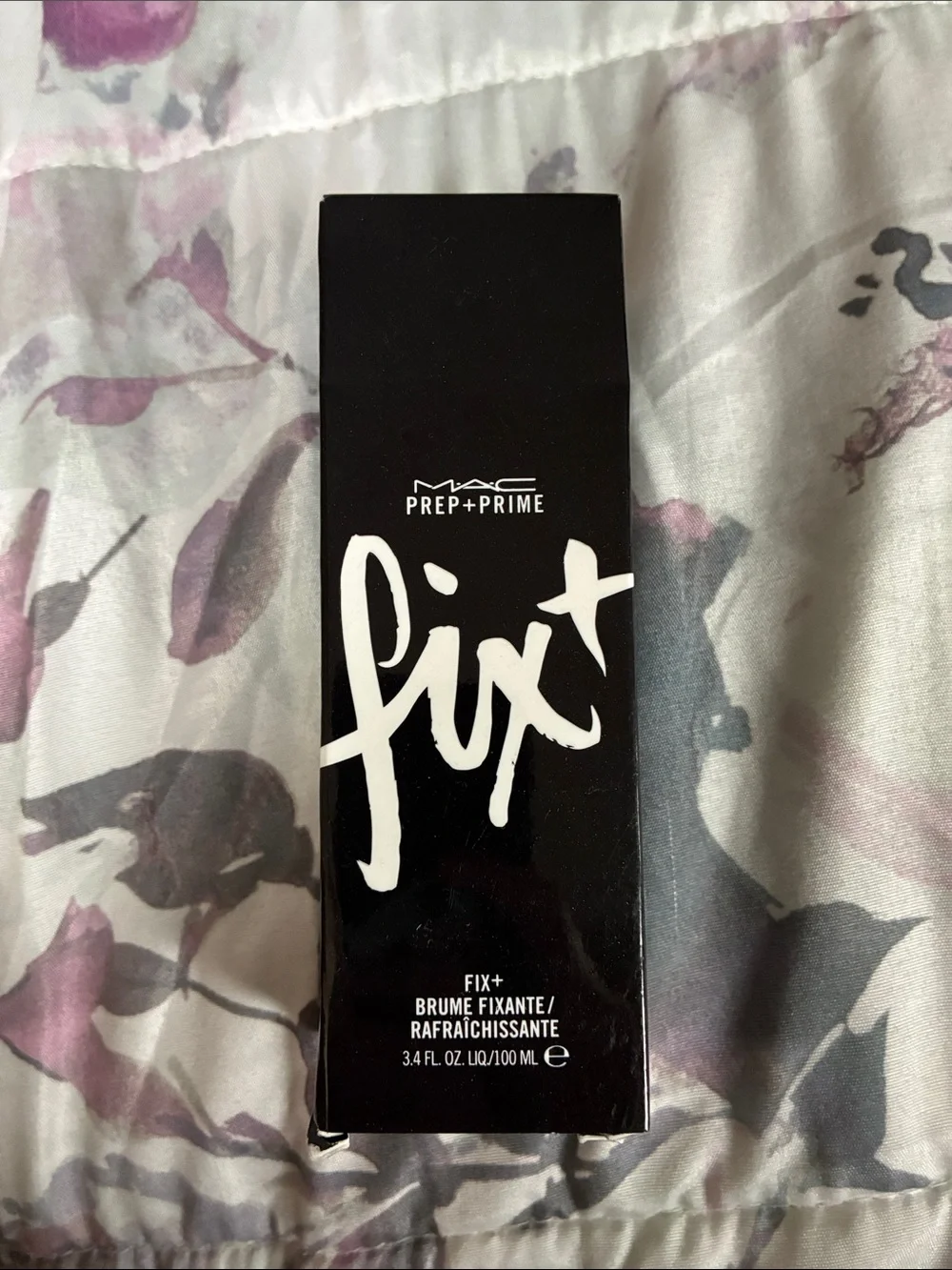 MAC Cosmetics Prep + Prime Fix+ Setting Spray in Black & White Packaging